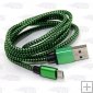 Wholesale Colorful weave USB cable, data cable for samsung phone 980mm
