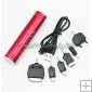 Wholesale Emergency Backup Portable flashlight charger for all moblies (Red)