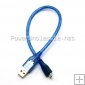 Wholesale universal USB cable blue color USB data cable