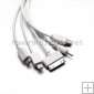 Wholesale high quality white 5 in 1 USB Data Cable