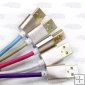 Wholesale Mini weave USB cable, charging cable with metal connector for samsung phone