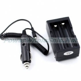 Wholesale Li-ion 18650 Battery Charger with car Charger