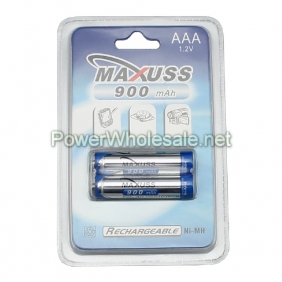 Wholesale MAXUSS AAA 900mAh 1.2V batttery(2pcs)