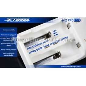 Wholesale Jetbeam I2 PRO Microcomputer Controlled Intelligent Charger Compatible with Li-ion/NiMH Battery Charger