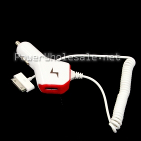 Wholesale 007 car charger mini usb car charger for iPhone 4/Iphone 4S/ Ipad/Samsung galaxy/HTC/Blackbarry mobile phones