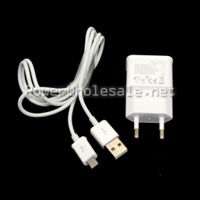 Wholesale Tablet Mobile phones universal charger EU plug mini charger with usb cable for iphone /Samsung galaxy/HTC/Blackbarry phones