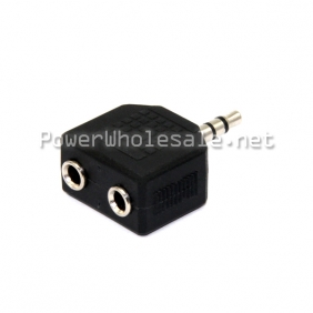 Wholesale black charge plug with dual poles plug charger adapter