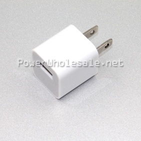 Wholesale white square us plug mini usb interface adapter wall charger