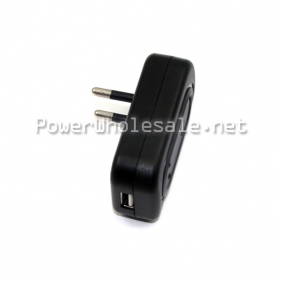 Wholesale black plug for mp3 mp4 player usb interface eu power plug