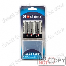 Wholesale Soshine Ni-Cd Rechargeable AA/Mignon 1000mAh battery