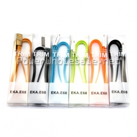 Wholesale EKA E68 colorful USB cable for Iphone