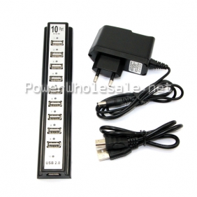 Wholesale USB 2.0 10 port Hub with phone or Micro USB connector