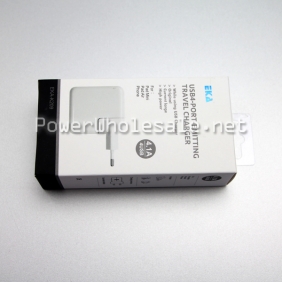 Wholesale PLUG EKA k209 4 pin USB ports white eu adapter