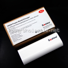 Wholesale Soshine dual USB charger mobile power bank white color high capacity