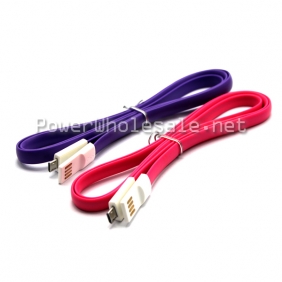 Wholesale Various Colors Micro USB Cable Flat usb Cable for smartphone
