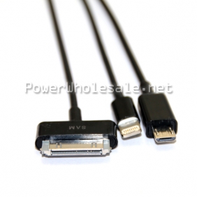 Wholesale Black USB cable 3 in 1