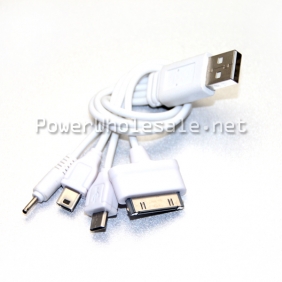 Wholesale White USB cable 4 in 1 charing cable